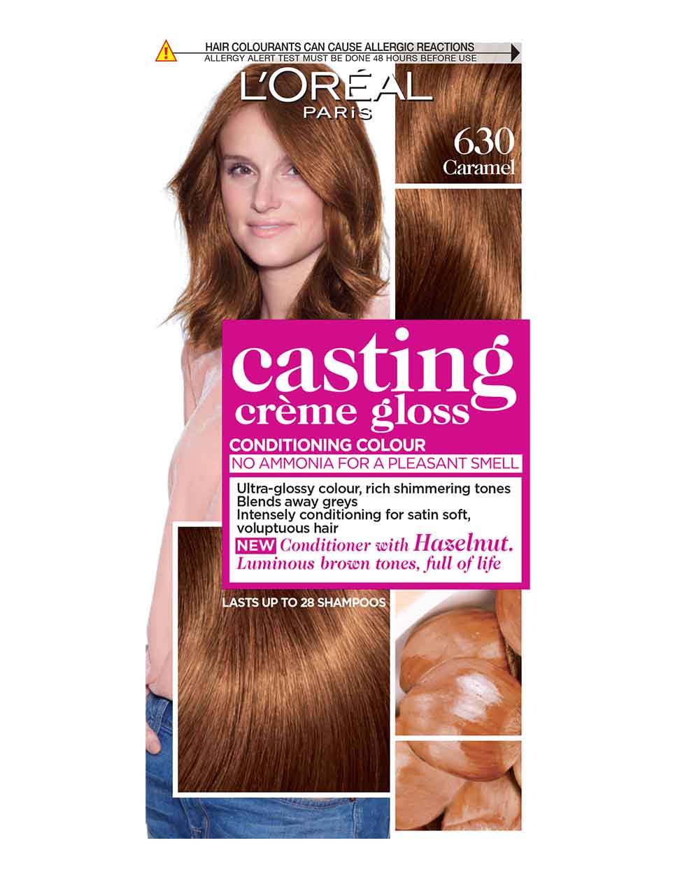 L'Oreal Paris Casting Creme Gloss Conditioning Hair Colour - 630 Caramel