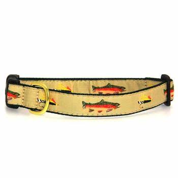 Fly Fishing Dog Collar by Up Country - Medium