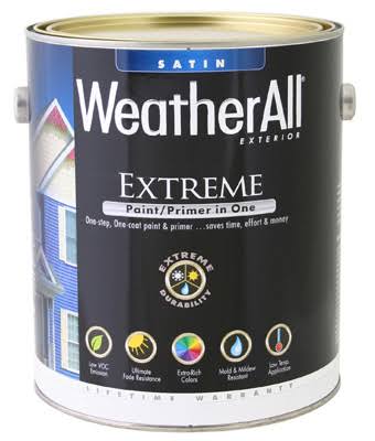 True Value Premium Weatherall Extreme Paint and Primer In One - 1gal, Tint Base, Satin