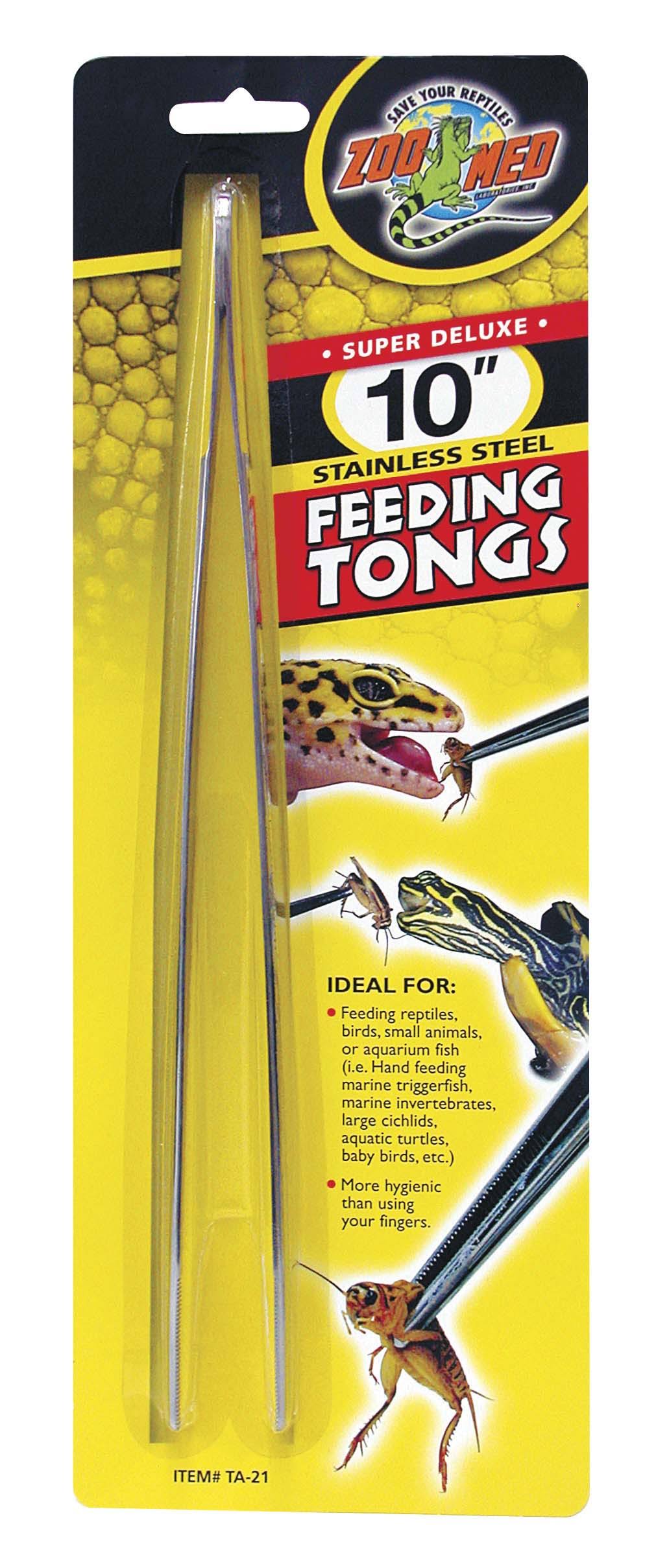 Zoo Med 10in Stainless Steel Feeding Tongs