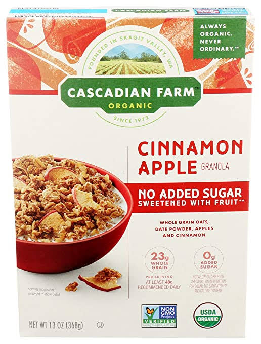 Cascadian Farm Organic Granola - Cinnamon Apple - 13 oz