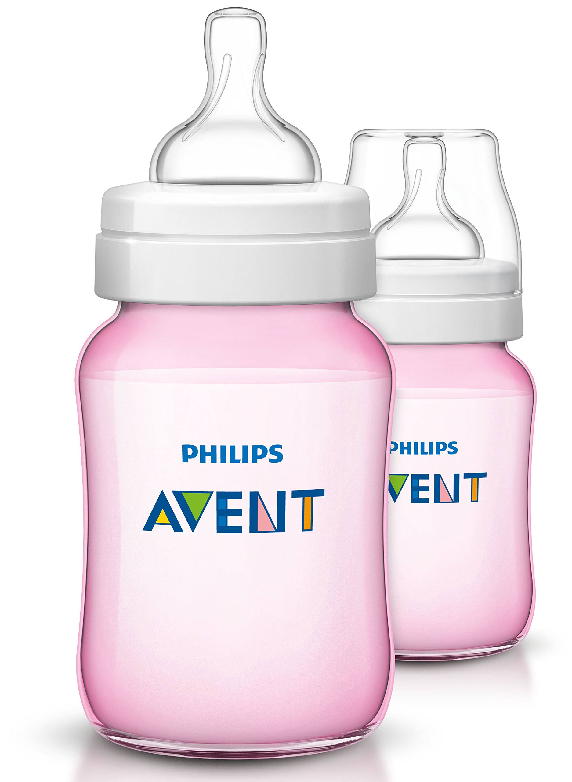 Philips Avent Pink Edition Classic+ Feeding Bottles - 1m+, 2 x 260ml