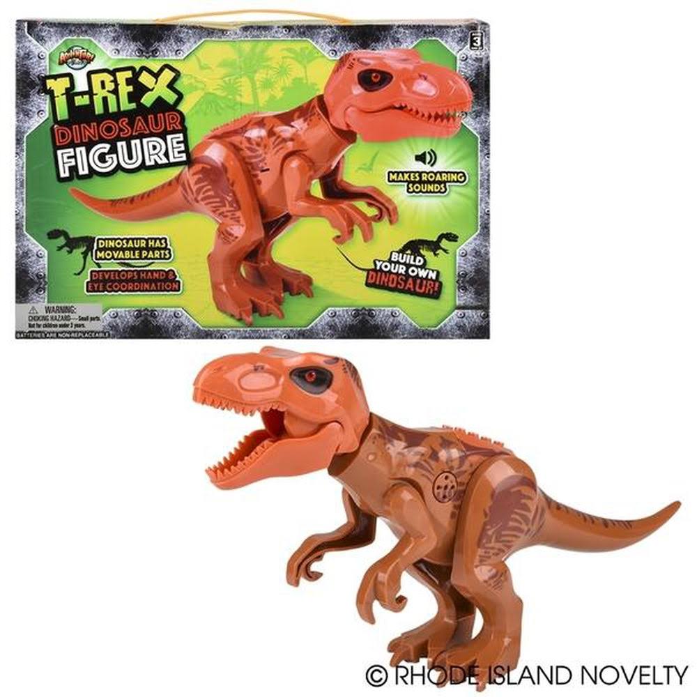 T-Rex Roaring Dinosaur Building Block Figure with Sound