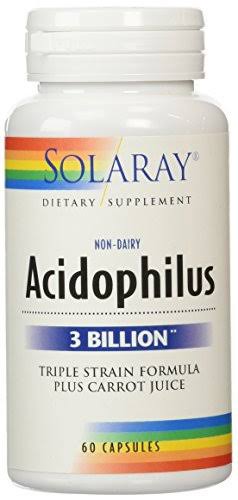 Solaray Acidophilus Plus Carrot Juice - 60 Capsules