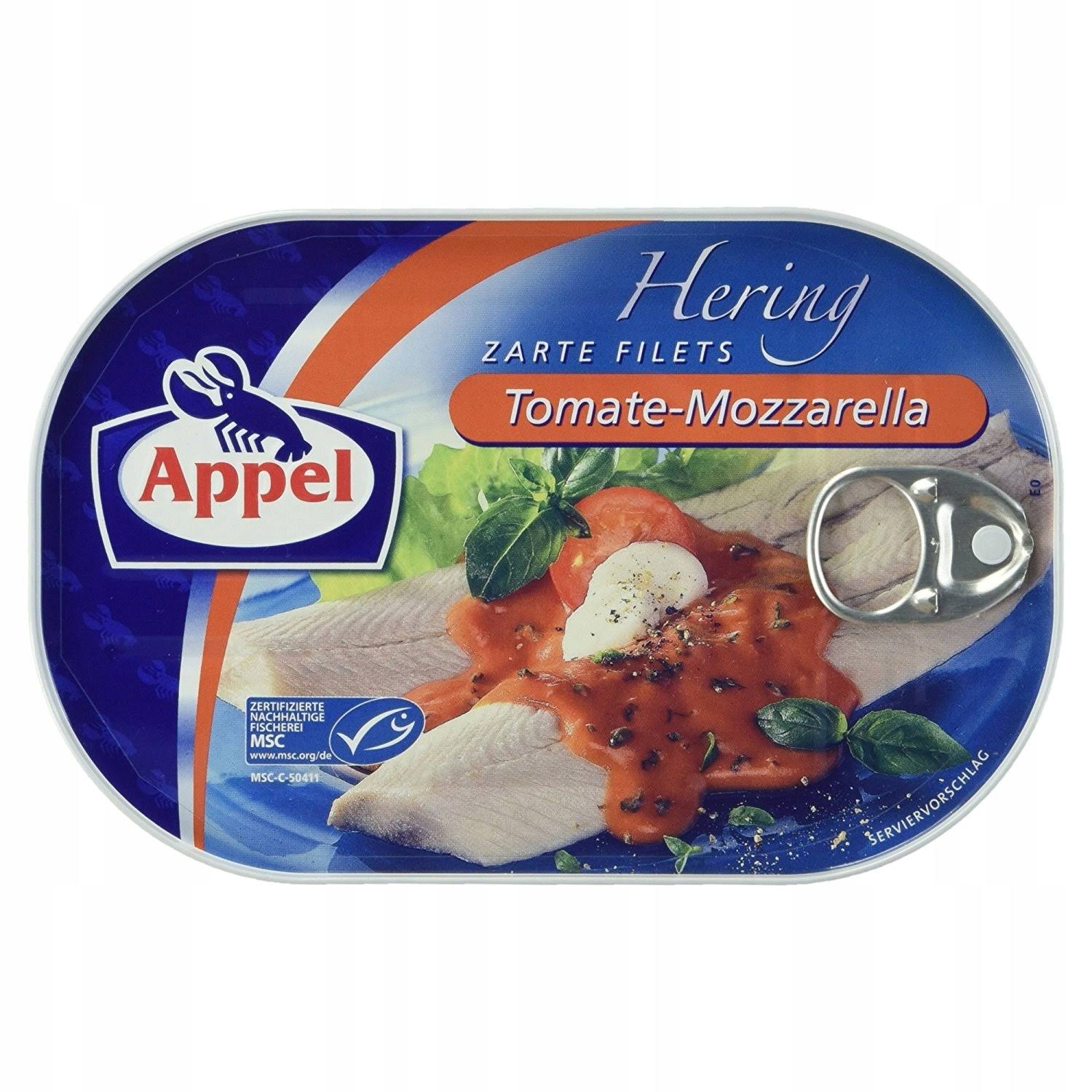 Appel Herring Fillet - in Tomato and Mozzarella Sauce, 200g