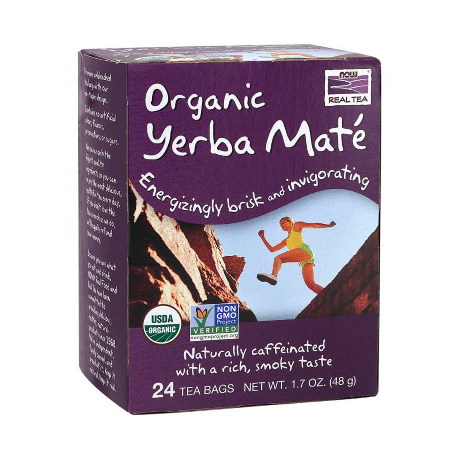Now Foods Organic Mighty Yerba Mate, 24 Tea Bags