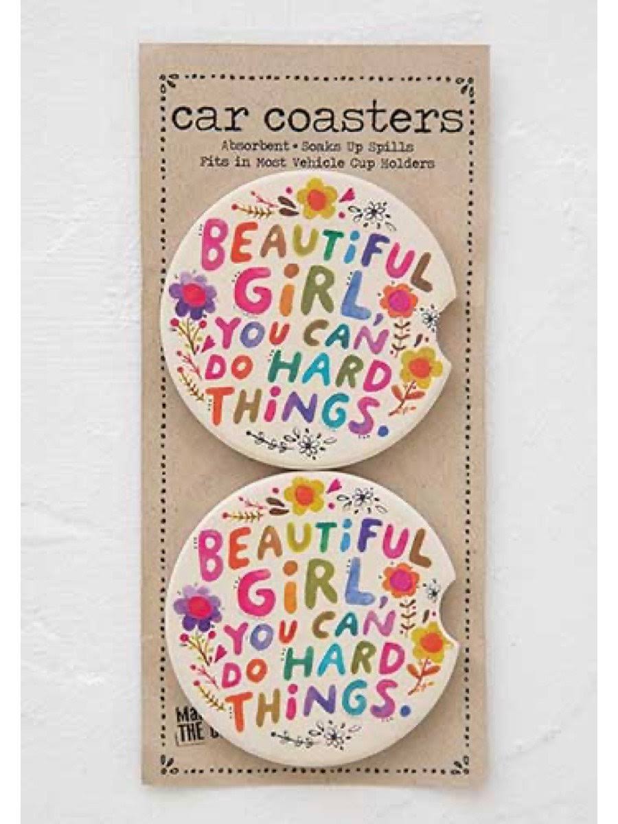 Natural Life : Beautiful Girl Car Coaster Set