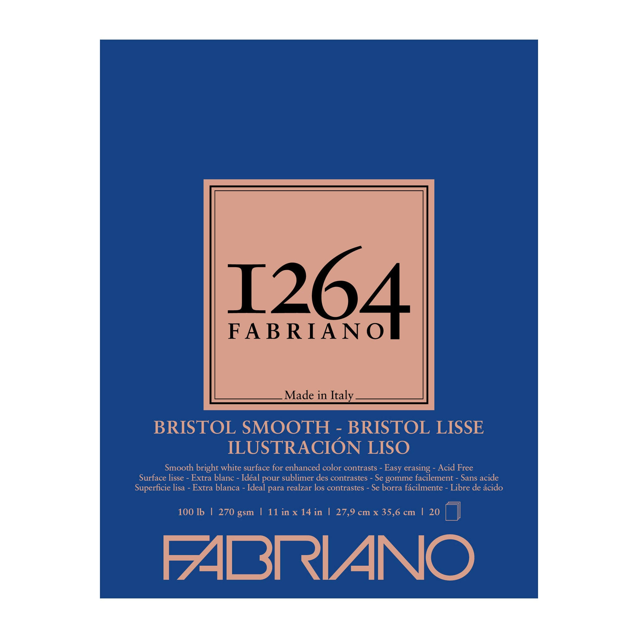 Fabriano 1264 Bristol Pad - Smooth / 11" x 14"