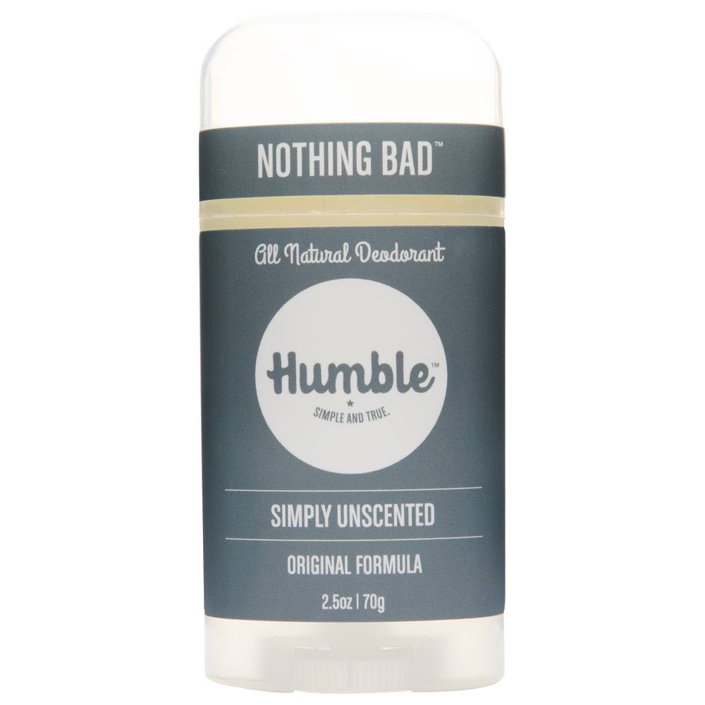 Humble All Natural Deodorant - Simply Unscented, 2.5oz