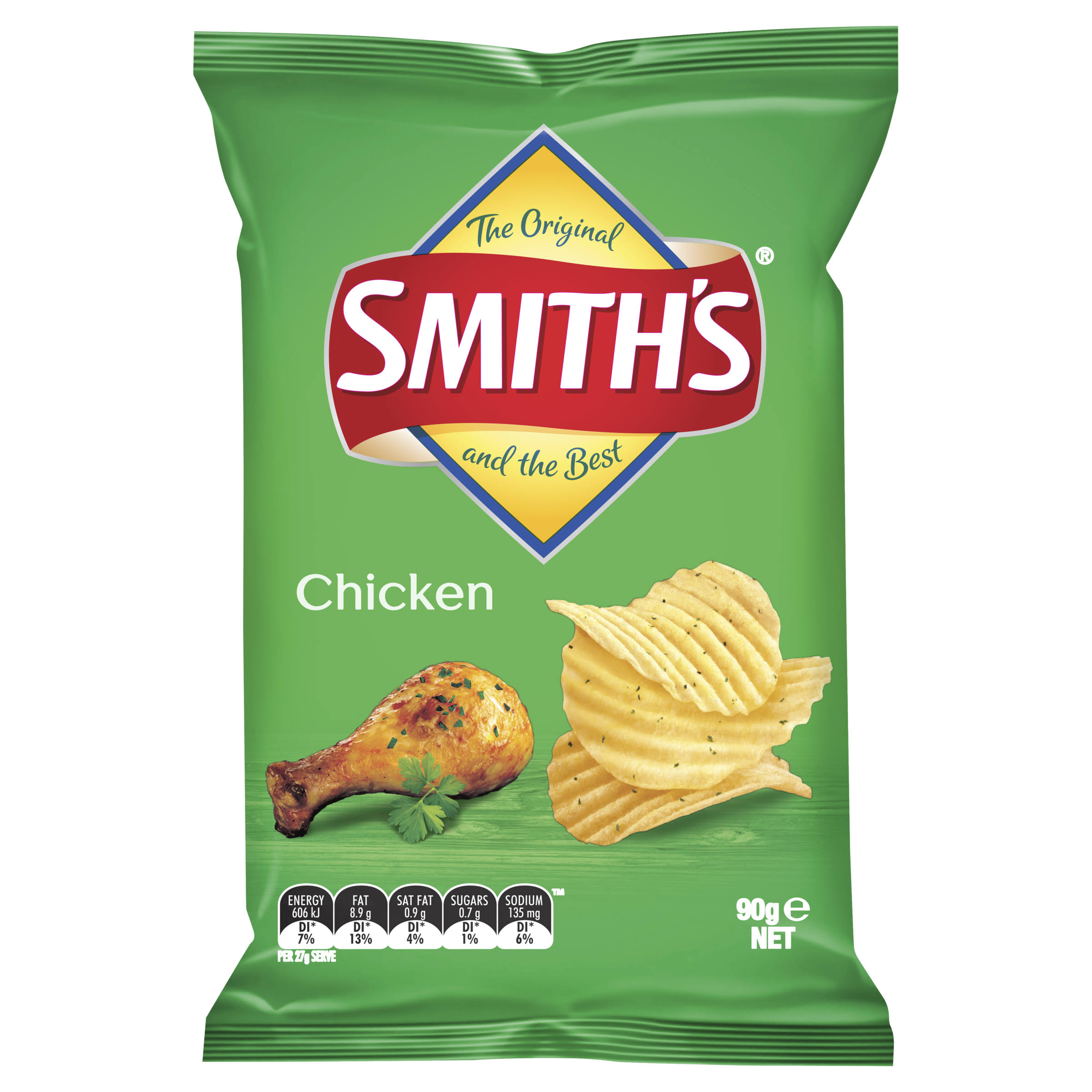 Smiths Crinkle Cut Chicken Potato Chips 90g