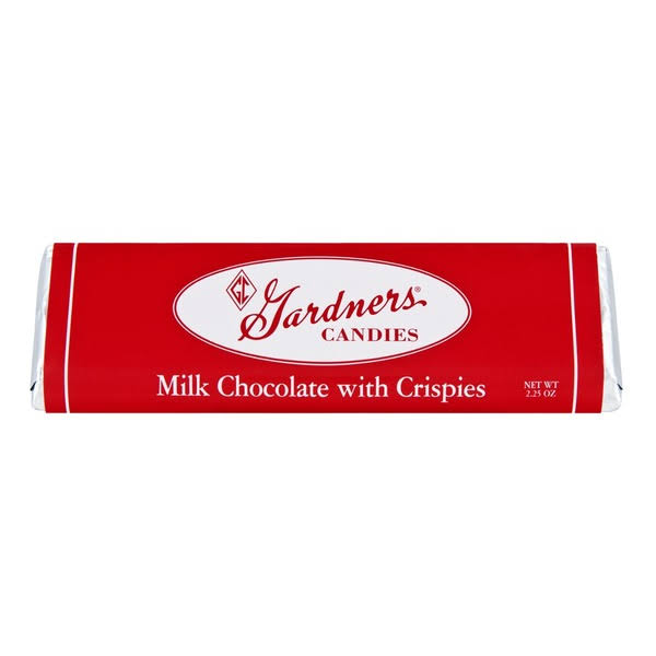 Gardner's Milk Chocolate with Crispies Candy Bar - 2.25 oz