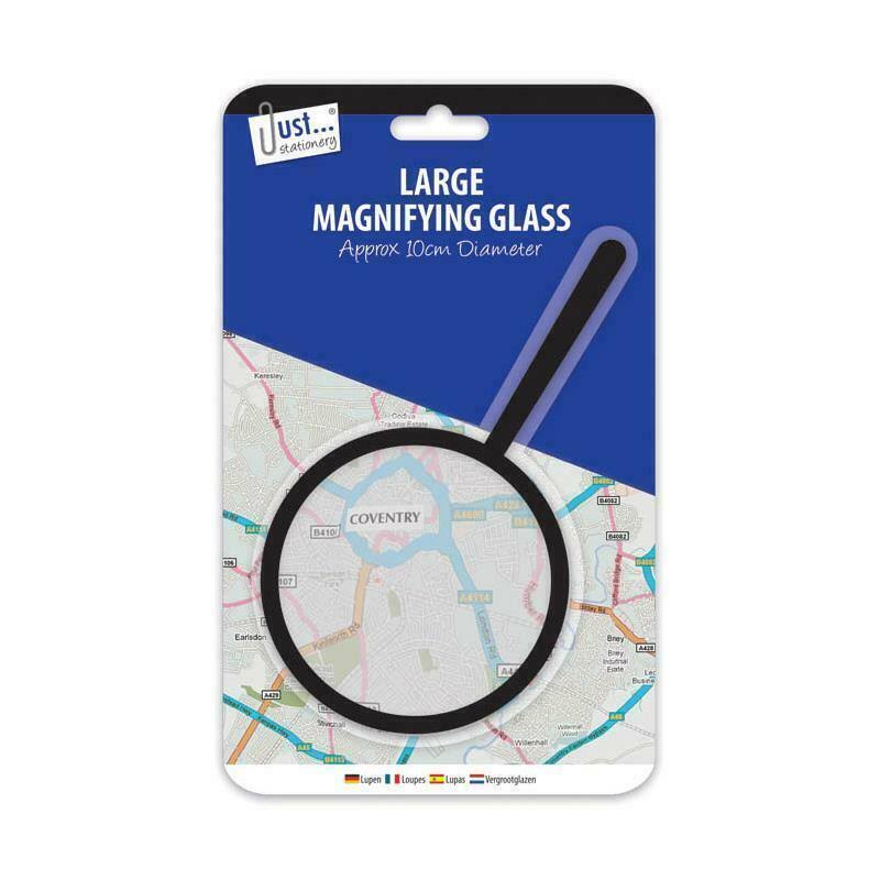Just Stationery 100 mm Magnifying Glass