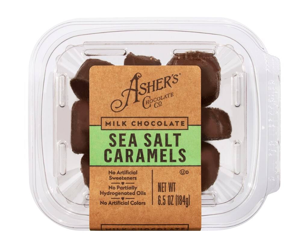 Asher's Chocolate Co. Milk Chocolate Sea Salt Caramels - 6.50 oz