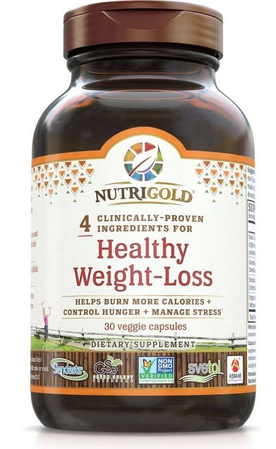 Nutrigold Healthy Weight-Loss Gold Supplement - 120 Capsules