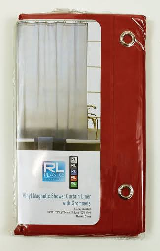 Vinyl Shower Curtain Liner With Metal, Rl Vinyl Magnetic Shower Curtain Liner