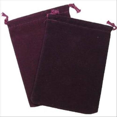 CHX 2373 Suedecloth Bag (S)- Burgundy | Ozzie Collectables