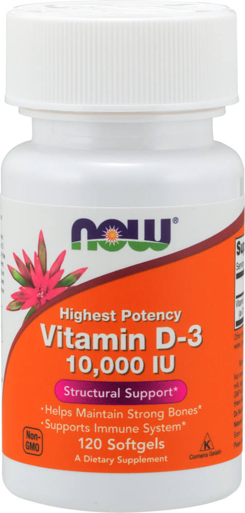 Now Foods Vitamin D-3 10,000 IU - 120 Softgels