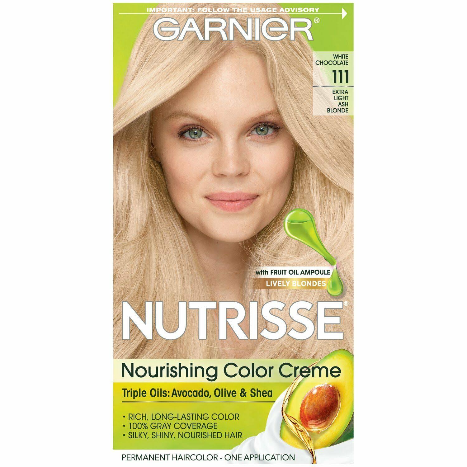 Garnier Nutrisse Nourishing Hair Color Creme - 111 Extra-Light Ash Blonde