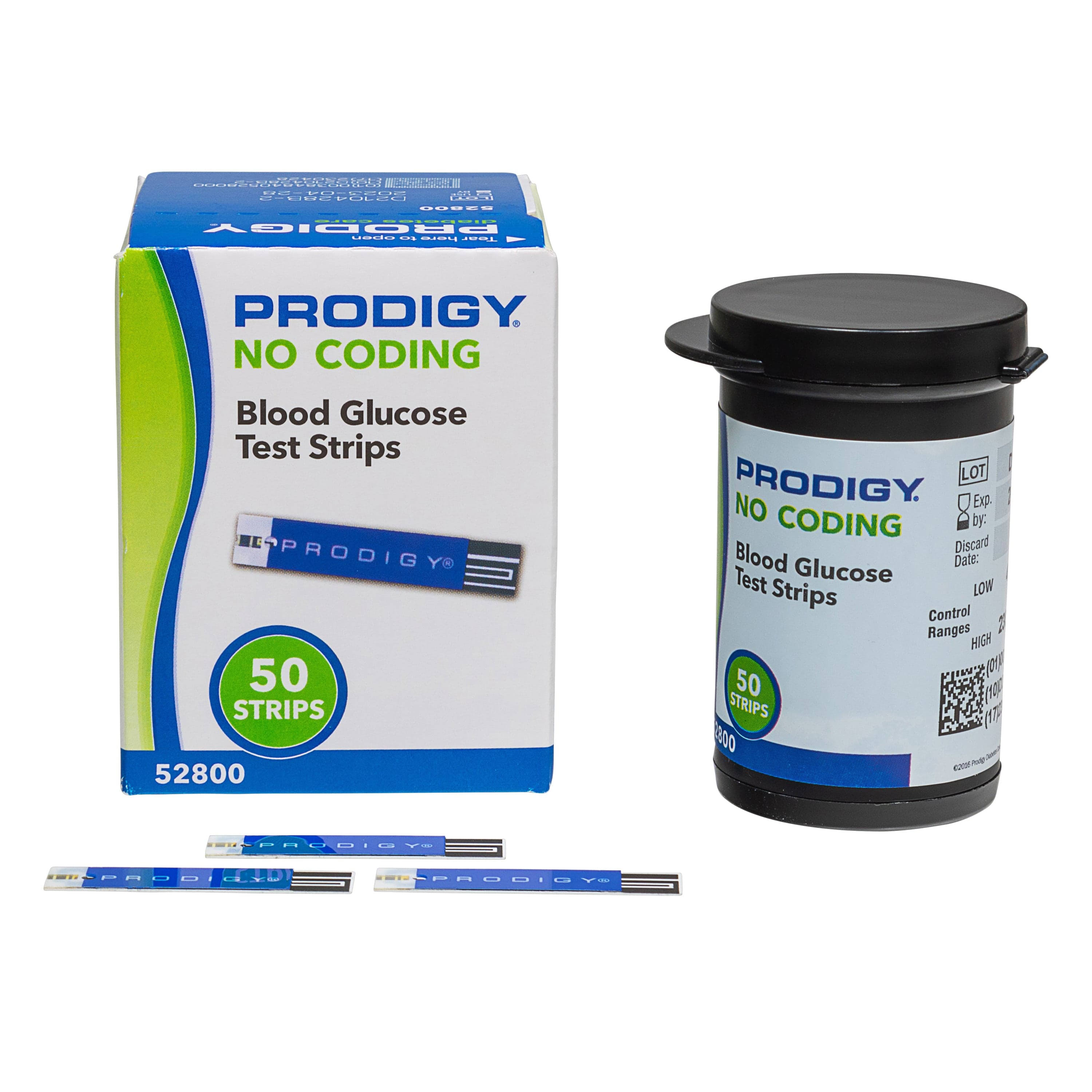 Prodigy No Coding Blood Glucose Test Strips - 300 Count