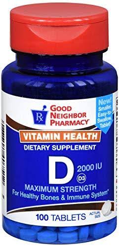 GNP Vitamin D 2000 IU 100 Tablets