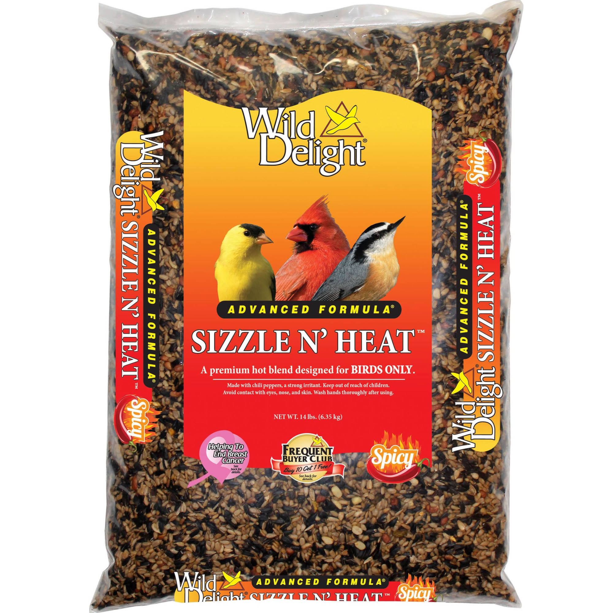 Wild Delight Sizzle N Heat Bird Food 14 lb