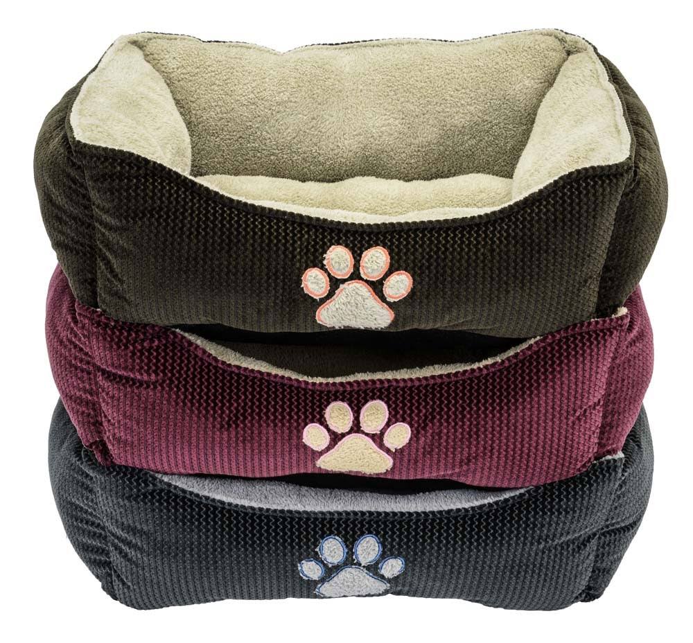 Dallas Manufacturing Box Bed with Paw Print 25in.