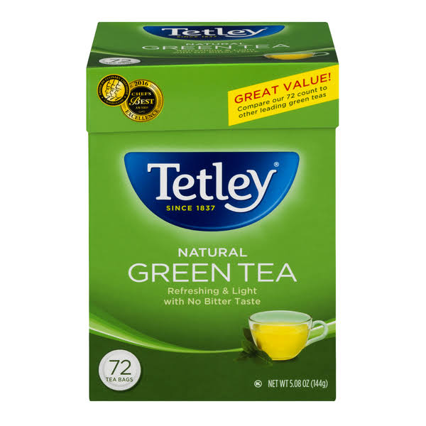 Tetley Natural Green Tea - 5.08oz, 72pk