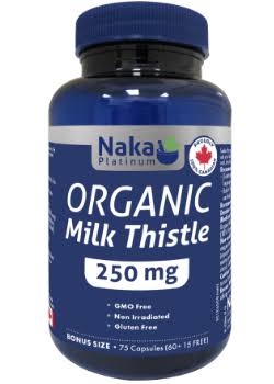 Organic Milk Thistle 250mg – 60 Vcaps + 15 Vcaps Bonus