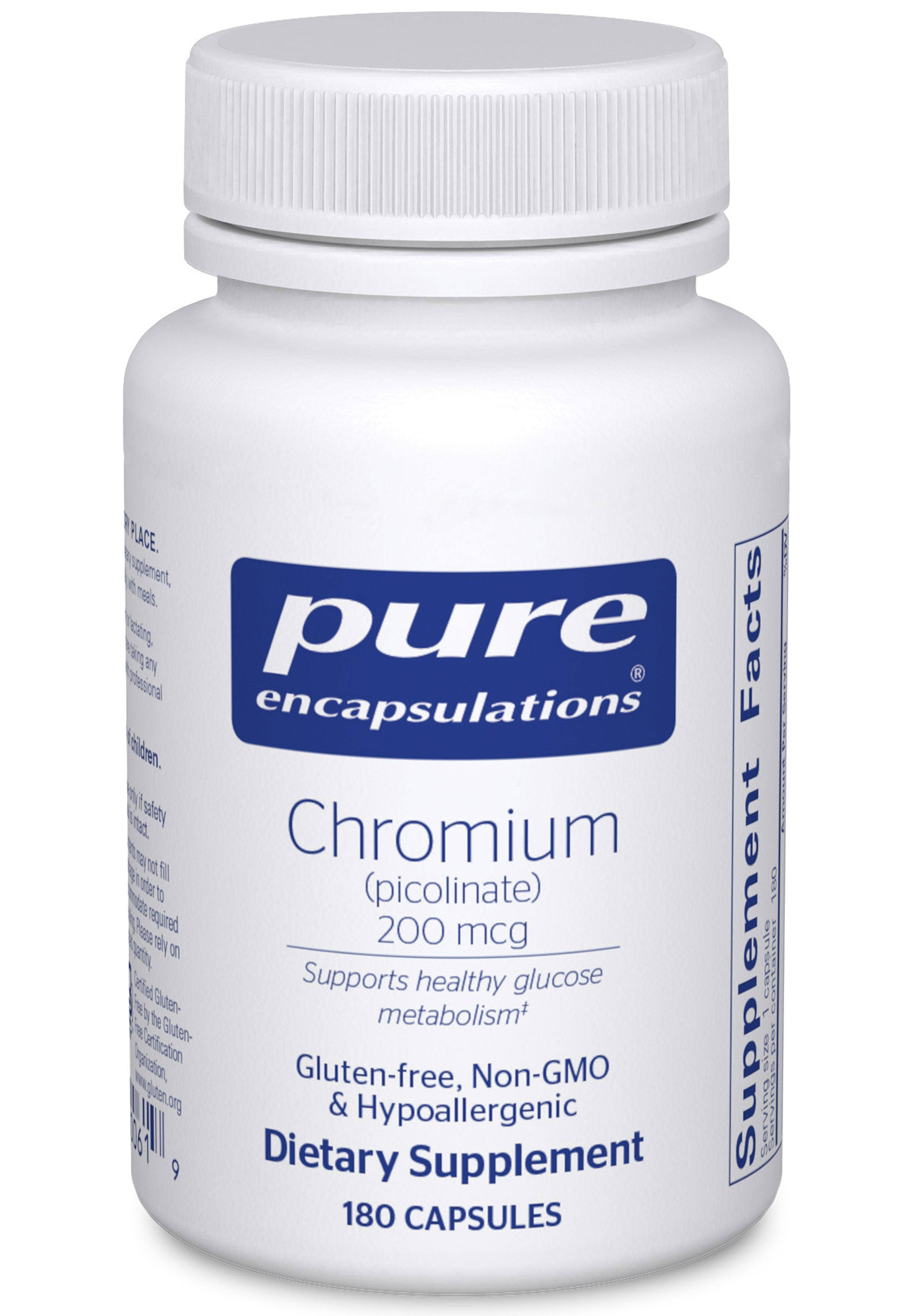 Pure Encapsulations Chromium Supplements - 180ct