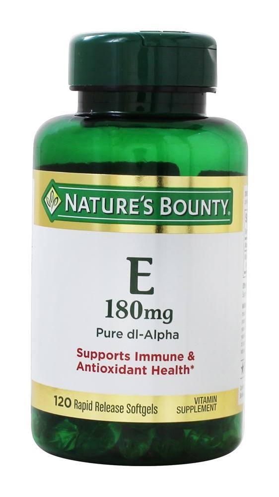 Nature's Bounty E Pure dl Alpha Rapid Release Softgels Dietary Supplement - 400IU, 120 Pack