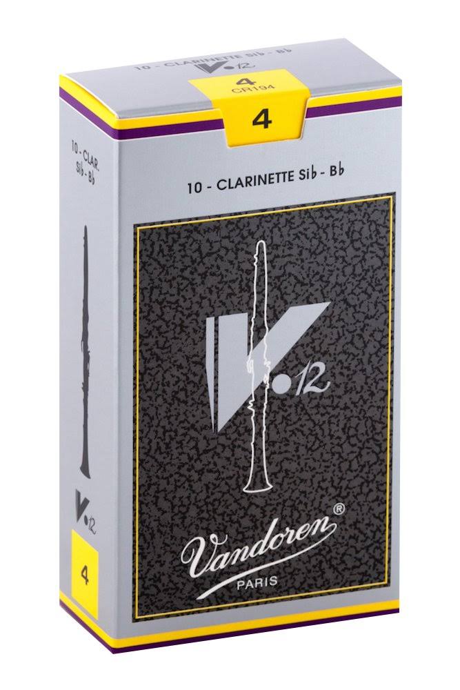 Vandoren CR194 BB Clarinet V.12 Reeds - Strength 4, x10