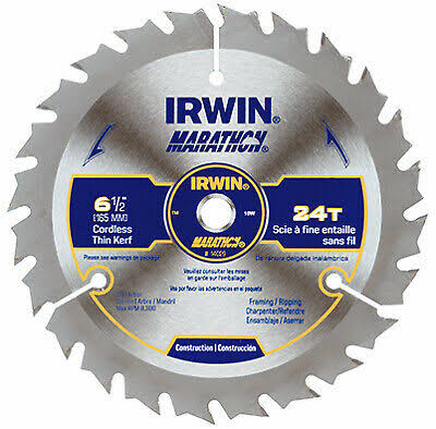 Irwin Marathon Circular Saw Blade - 24T, 6-1/2"
