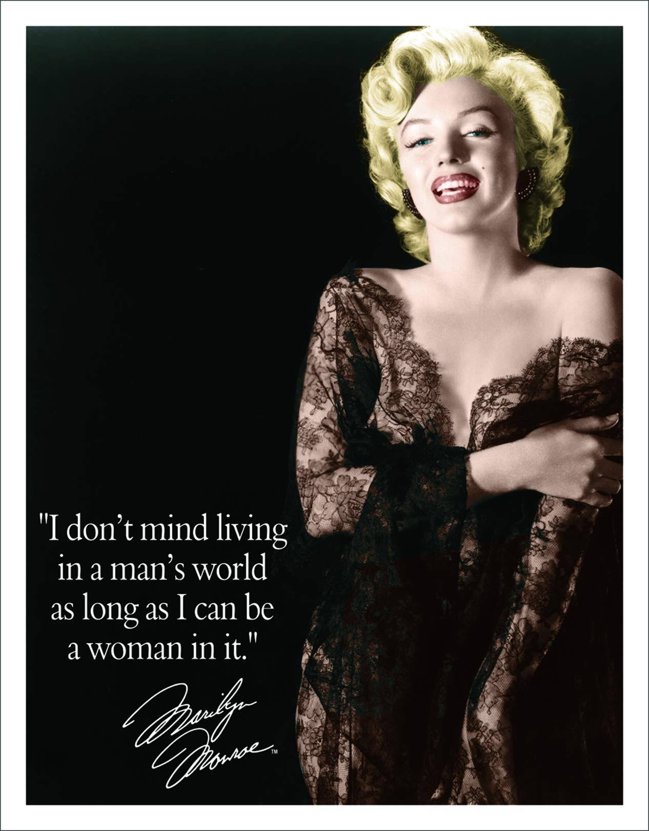 Man's World Marilyn Monroe Tin Sign - 12x16