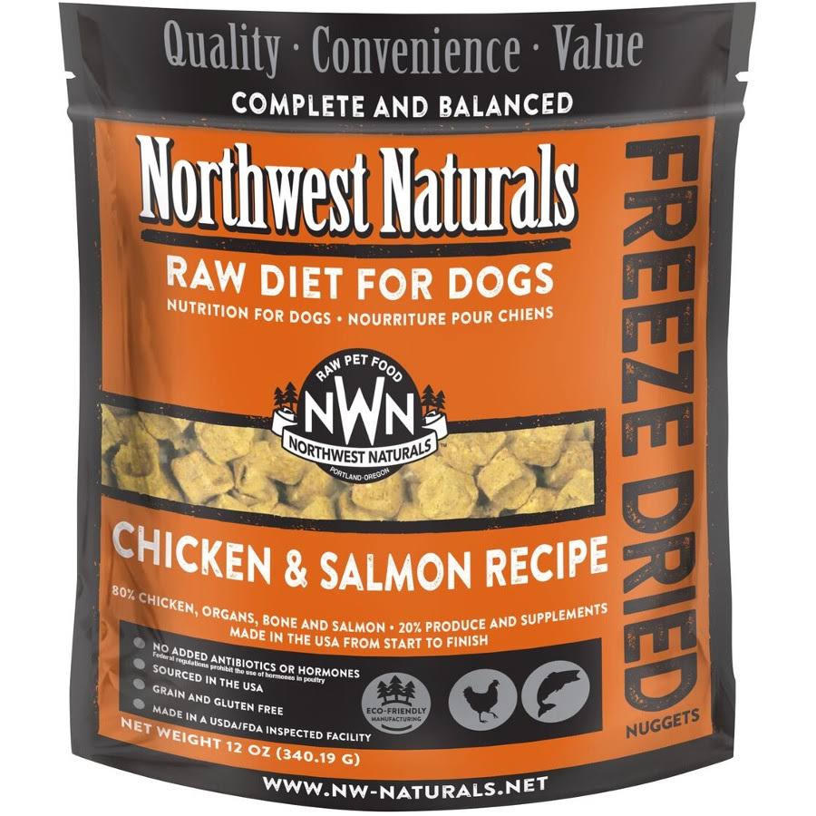 Northwest Naturals Freeze Dried Chicken Salmon Dog Food, 12 oz