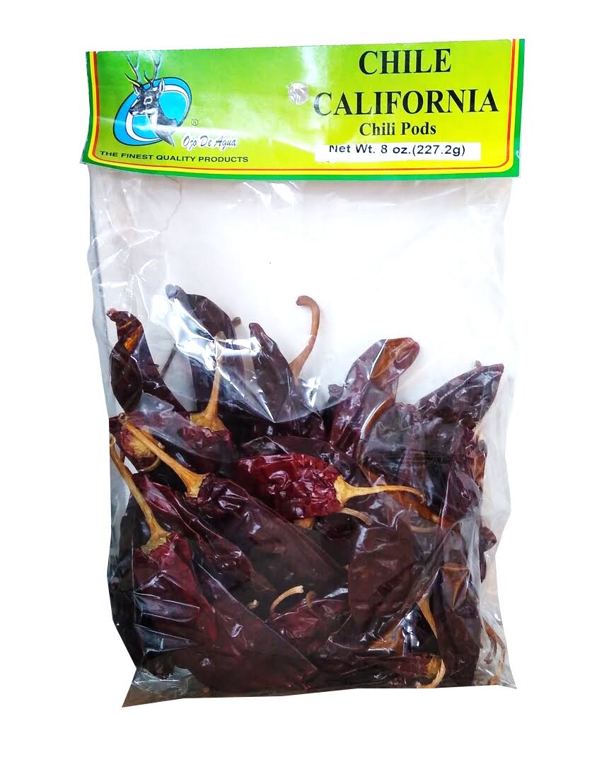 • Spices & Bake Seasoning,Spices Herbs Oja de Agua Chile California Chili Pods 8 oz