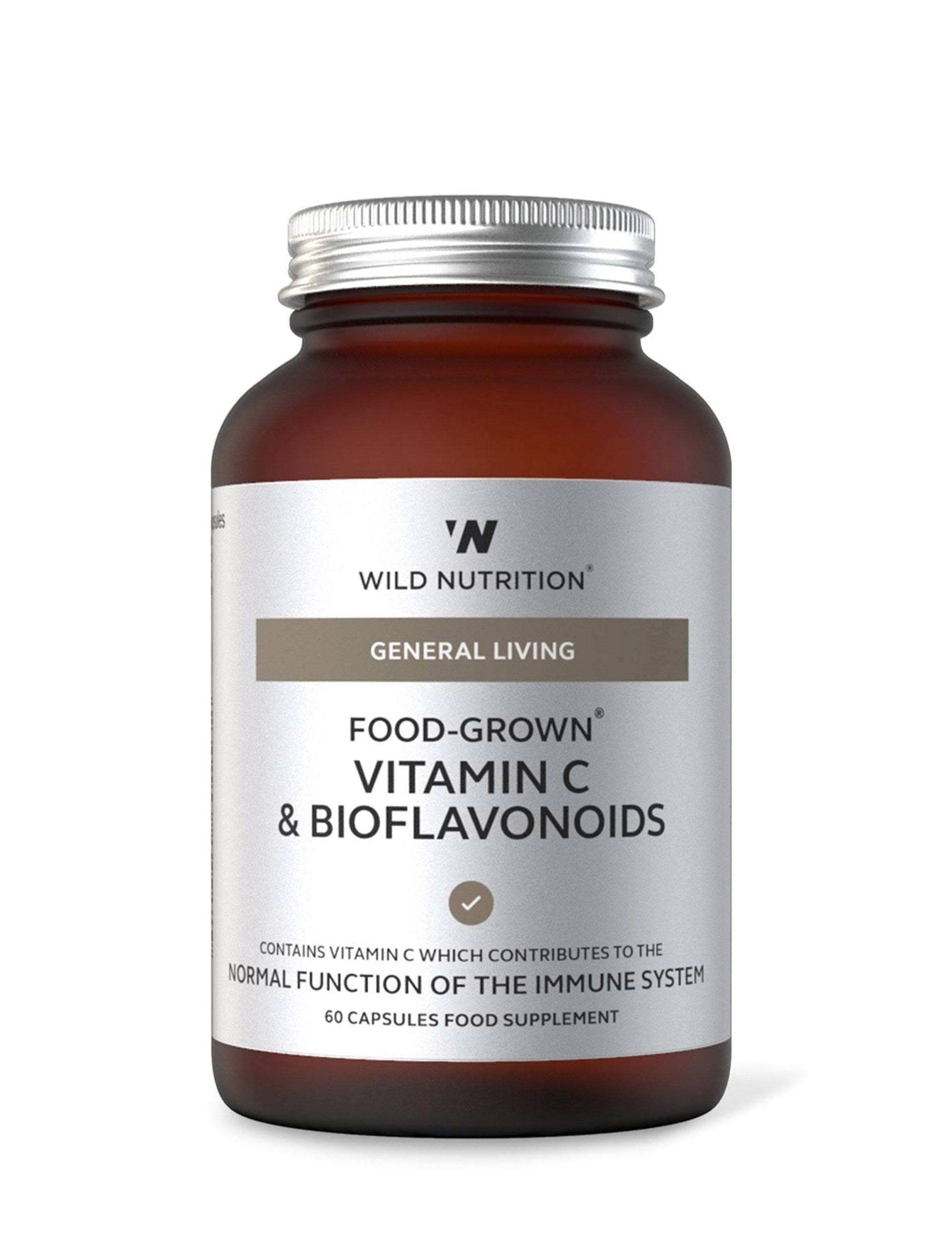 Wild Nutrition - Food-Grown Vitamin C & Bioflavonoids - 60 Capsules