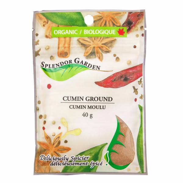 Splendor Garden Organic Ground Cumin - 40 g