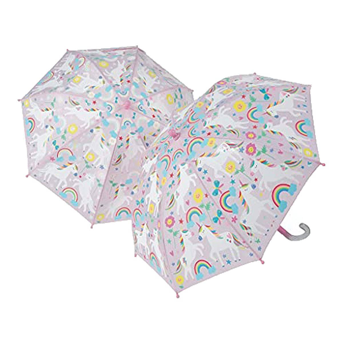 Floss & Rock Colour Changing Umbrella - Rainbow Unicorn