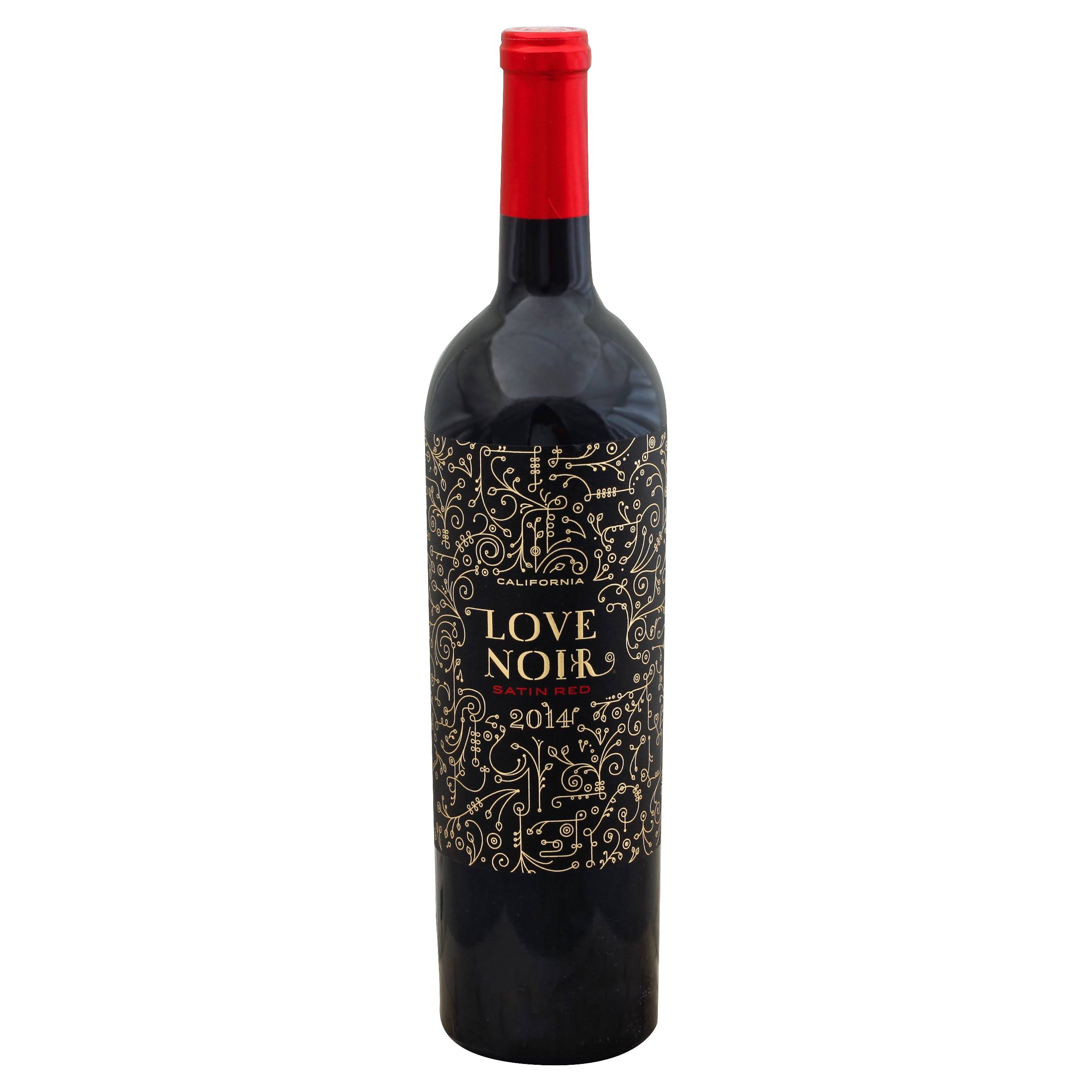 Love Noir Red Wine, Satin Red, California, 2014 - 750 ml