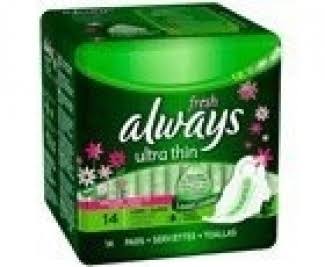 Always Ultra Thin Pads Long/Super with Wings - Scented