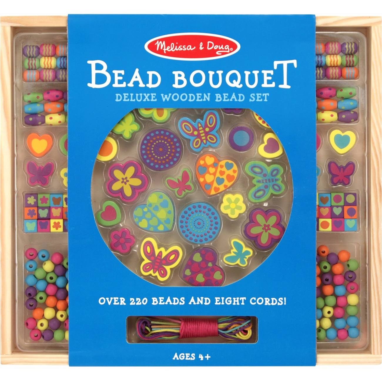 Melissa & Doug Bead Bouquet Wooden Beads Set
