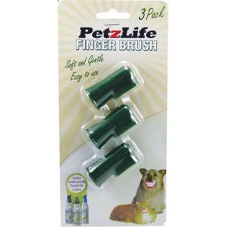 PetzLife Complete Oral Care Finger Brush - 3 pack