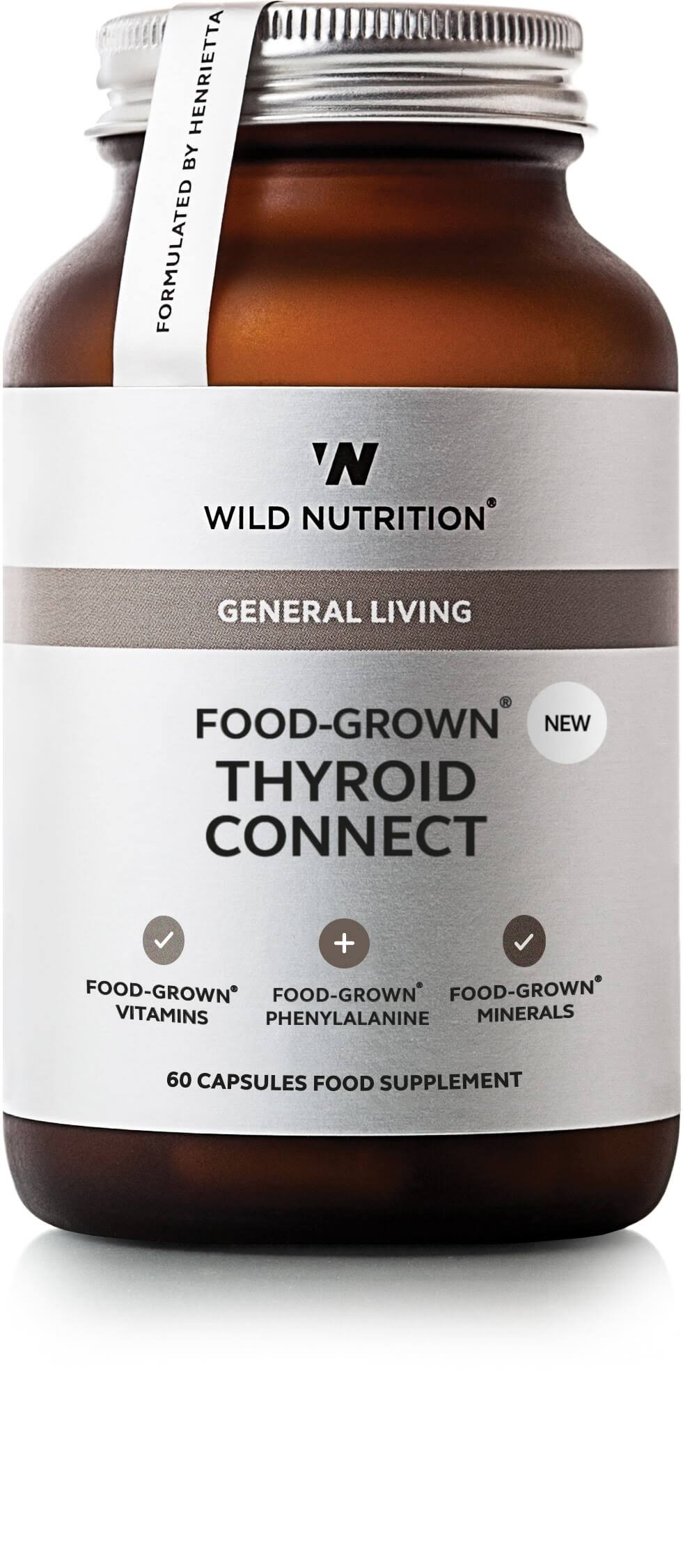 Wild Nutrition Food-Grown Thyroid Connect (60 Capsules)