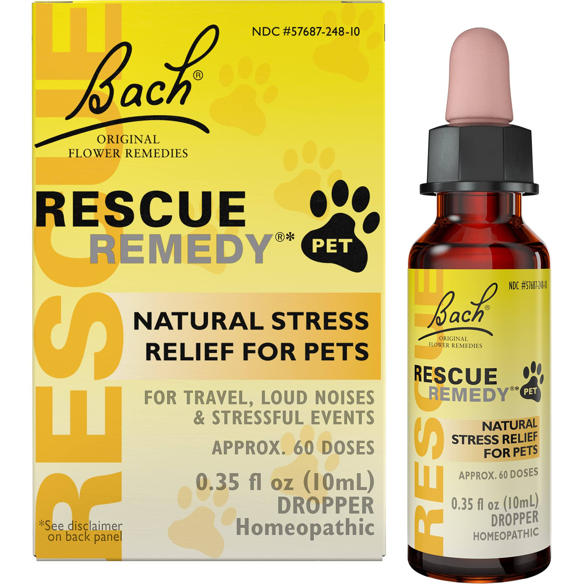 Bach Flower Remedies Rescue Remedy Stress Relief For Pets - 10ml