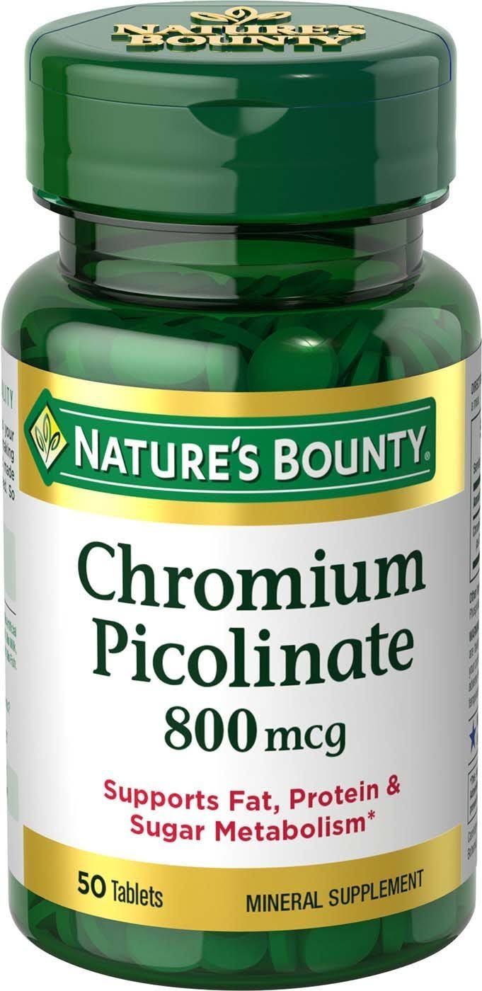 Nature's Bounty Chromium Picolinate - 800 mcg, x50