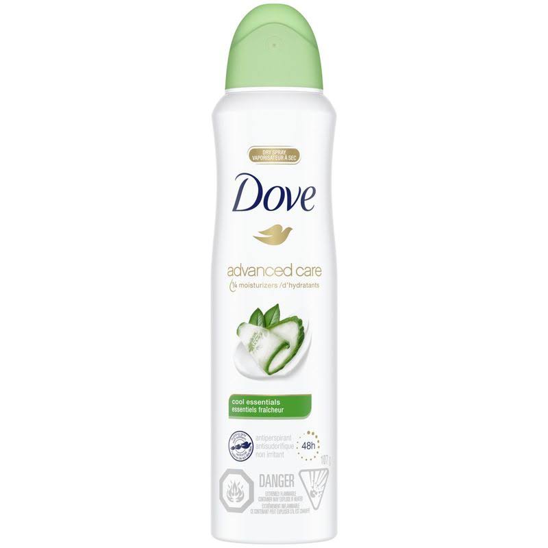 Dove Cool Essentials Dry Spray Antiperspirant - 107g