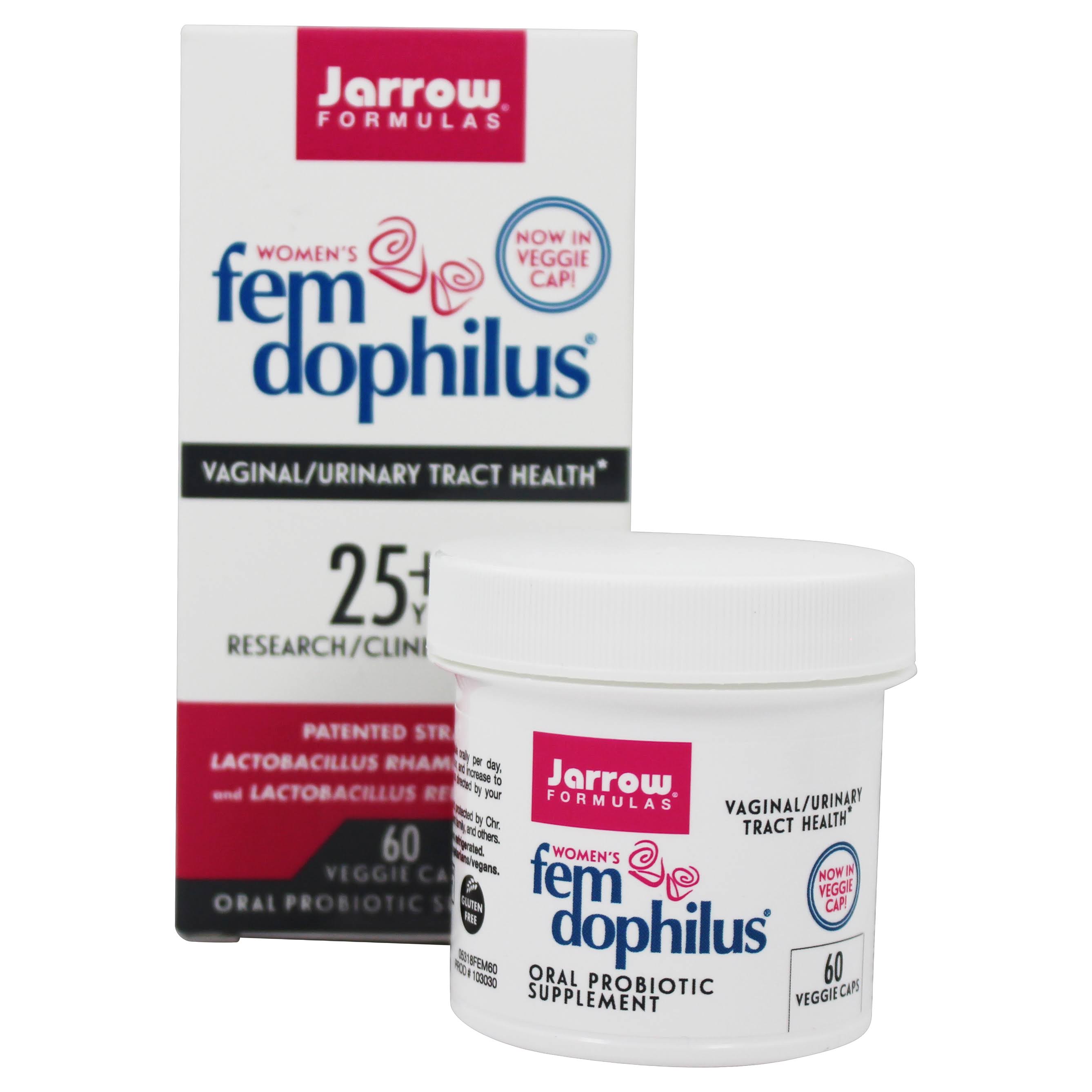 Jarrow Formulas Fem-Dophilus Oral Probiotic Supplement - 60 Capsules