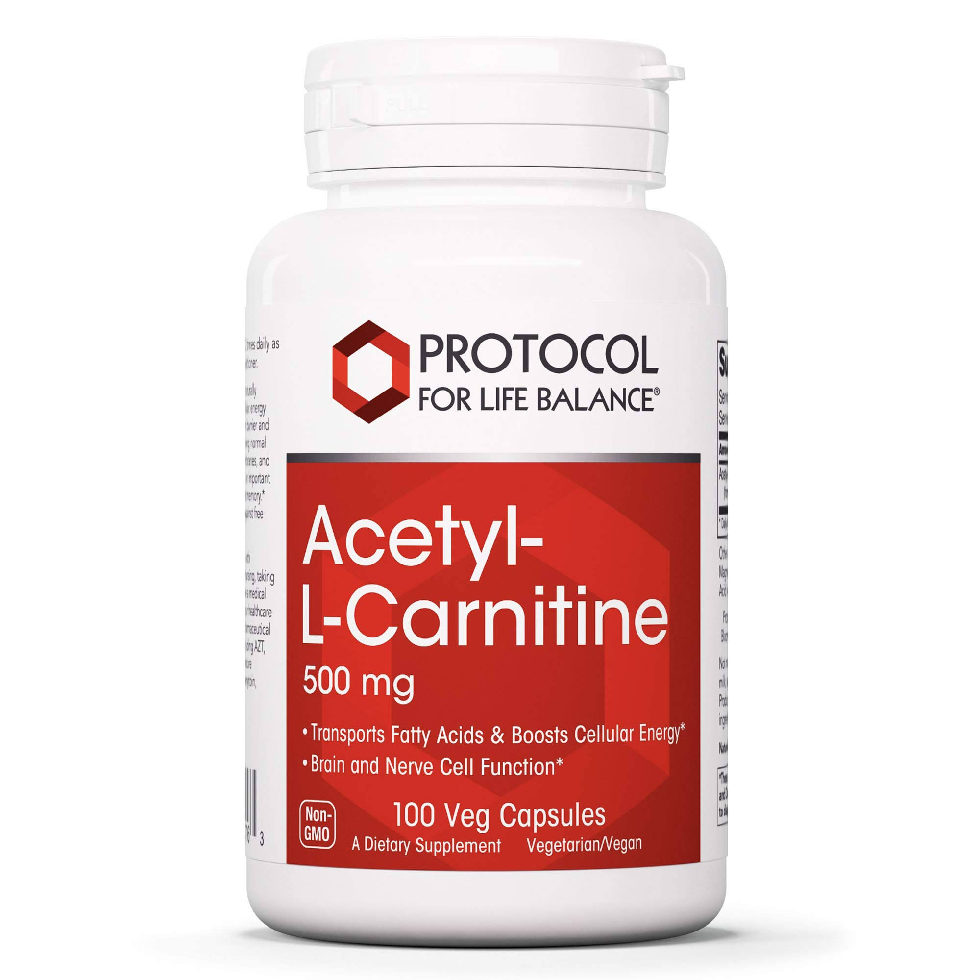 Protocol for Life Balance Acetyl-L-Carnitine - 500 mg - 100 VCapsules