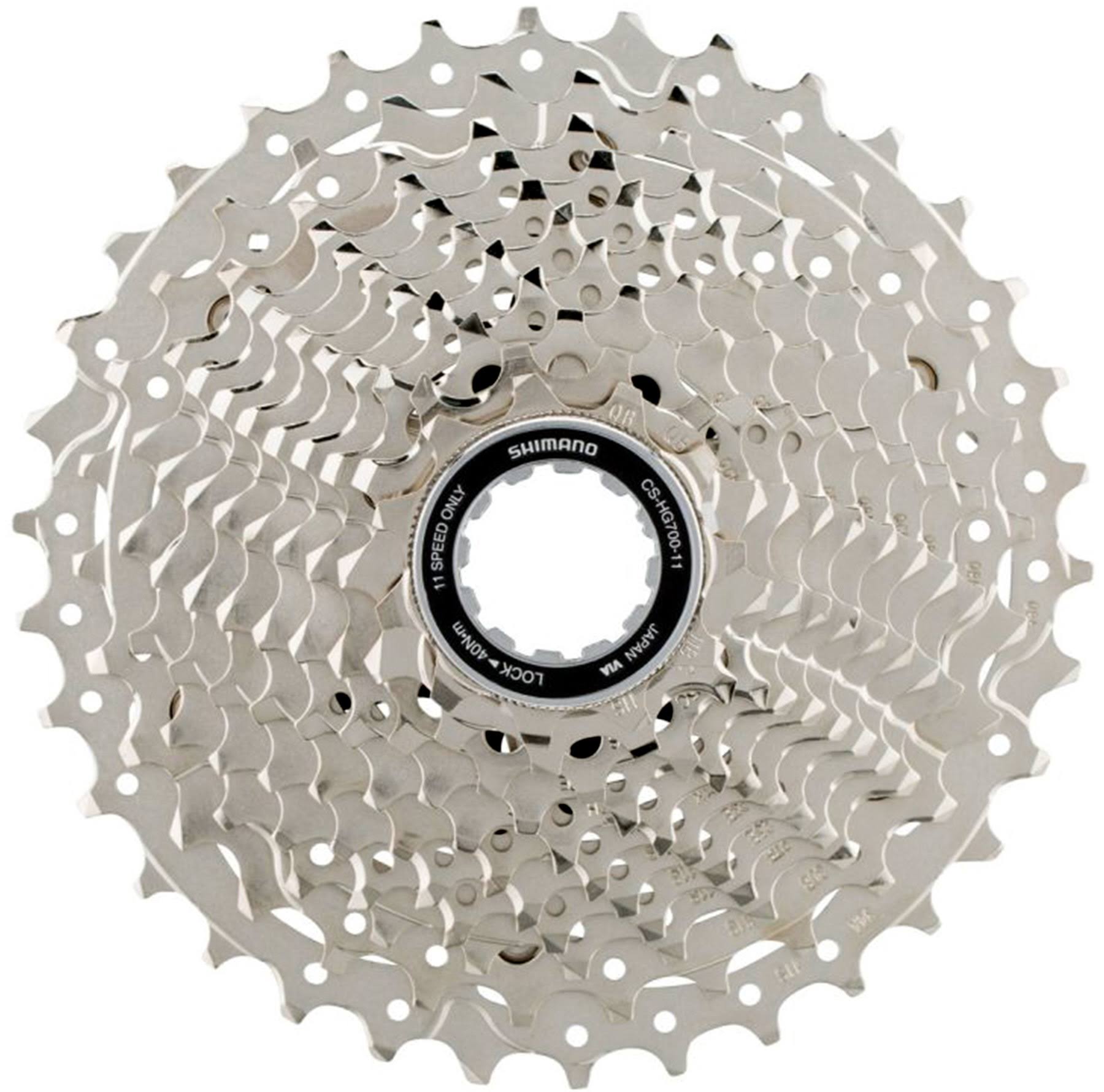 Shimano 105 Cs-hg700 Road Bike Bicycle Cassette - 11 Speed, 11T to 34T