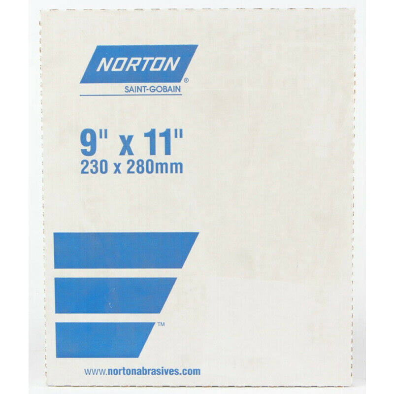 Norton 11 in. L x 9 in. W 60 Grit Aluminum Oxide Sandpaper 1 Pk
